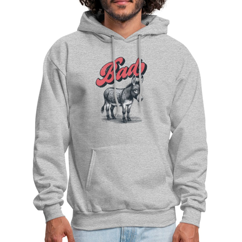 Funny Bad Ass (Donkey) Hoodie - option1# - Men's Hoodie | Hanes P170