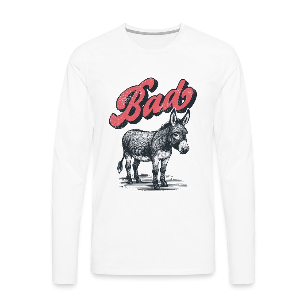 Funny Bad Ass (Donkey) Men's Premium Long Sleeve T-Shirt - option1# - Men's Premium Long Sleeve T-Shirt | Spreadshirt 875