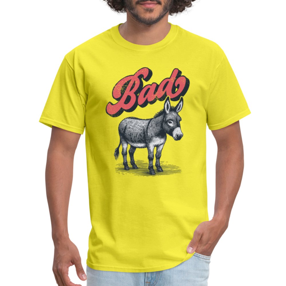 Funny Bad Ass (Donkey) T-Shirt - option1# - Unisex Classic T-Shirt | Fruit of the Loom 3930