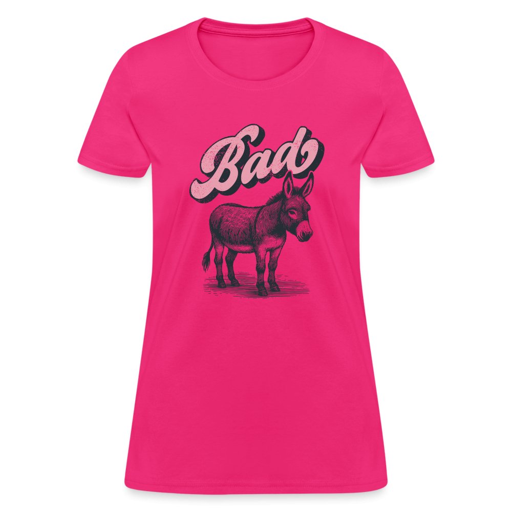 Funny Bad Ass (Donkey) Women's Contoured T-Shirt - option1# - Women's T-Shirt | Fruit of the Loom L3930R