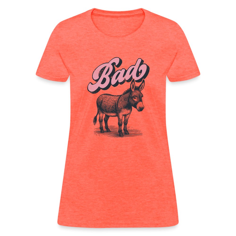 Funny Bad Ass (Donkey) Women's Contoured T-Shirt - option1# - Women's T-Shirt | Fruit of the Loom L3930R