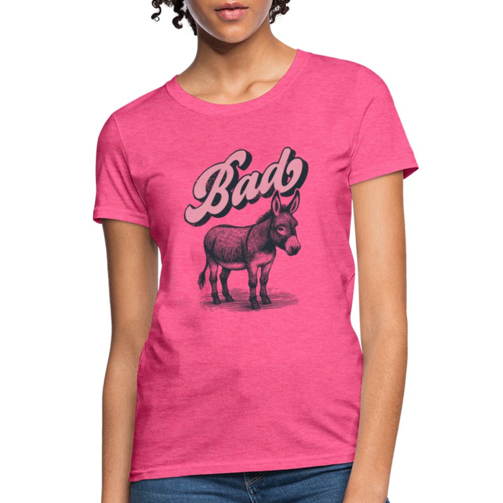 Funny Bad Ass (Donkey) Women's Contoured T-Shirt - option1# - Women's T-Shirt | Fruit of the Loom L3930R