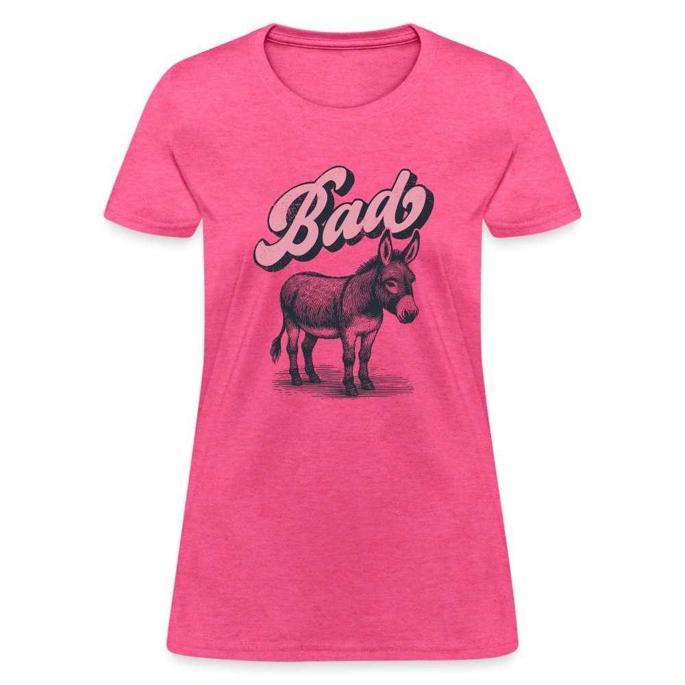 Funny Bad Ass (Donkey) Women's Contoured T-Shirt - option1# - Women's T-Shirt | Fruit of the Loom L3930R