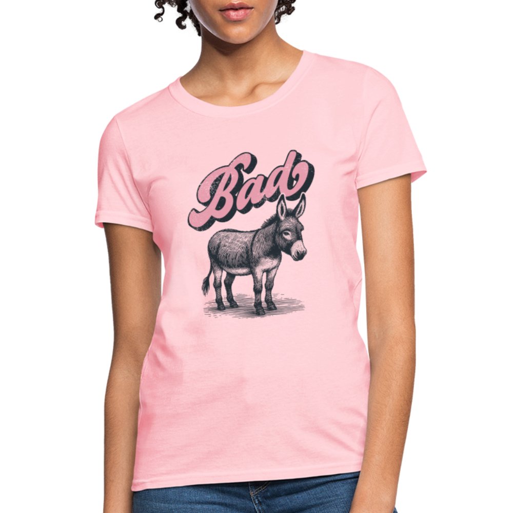 Funny Bad Ass (Donkey) Women's Contoured T-Shirt - option1# - Women's T-Shirt | Fruit of the Loom L3930R