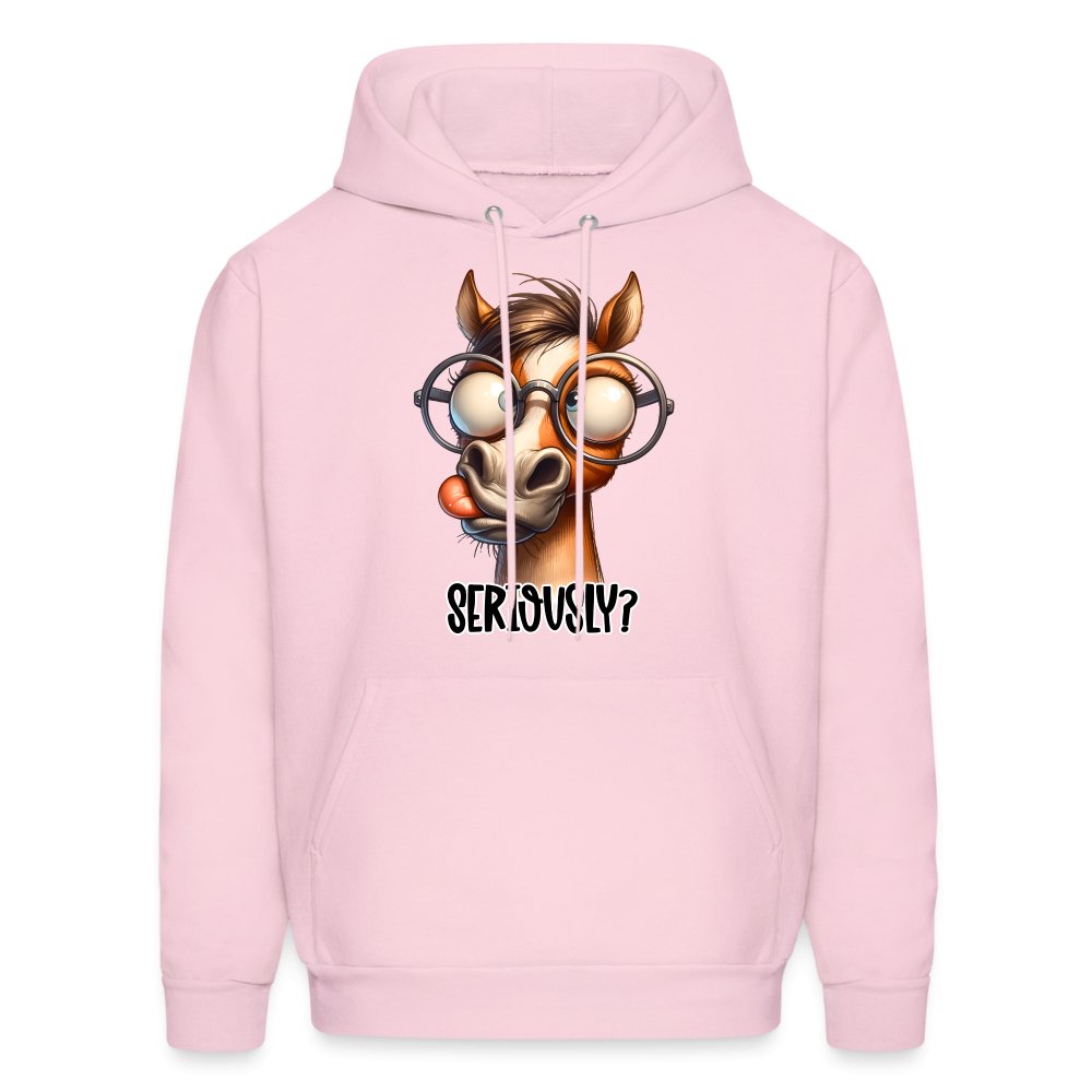 Funny Horse Says Seriously? - Hoodie - option1# - Men's Hoodie | Hanes P170