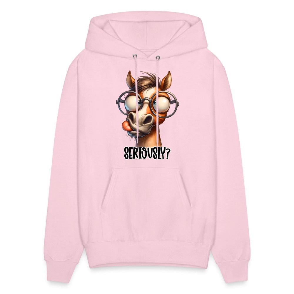 Funny Horse Says Seriously? - Hoodie - option1# - Men's Hoodie | Hanes P170