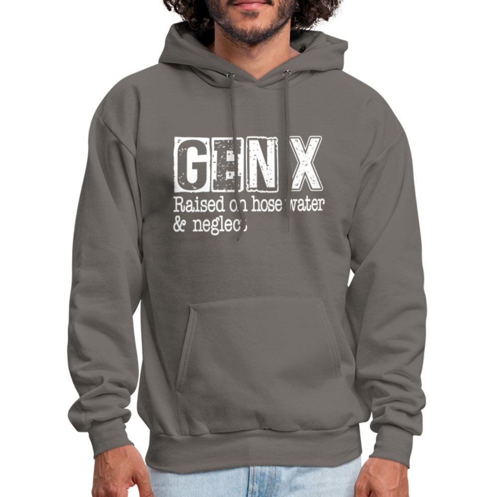 GEN X (Raised on hose water & neglect) Hoodie - option1# - Men's Hoodie | Hanes P170