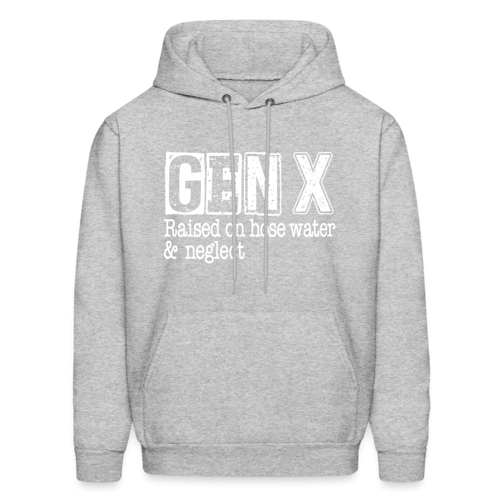 GEN X (Raised on hose water & neglect) Hoodie - option1# - Men's Hoodie | Hanes P170