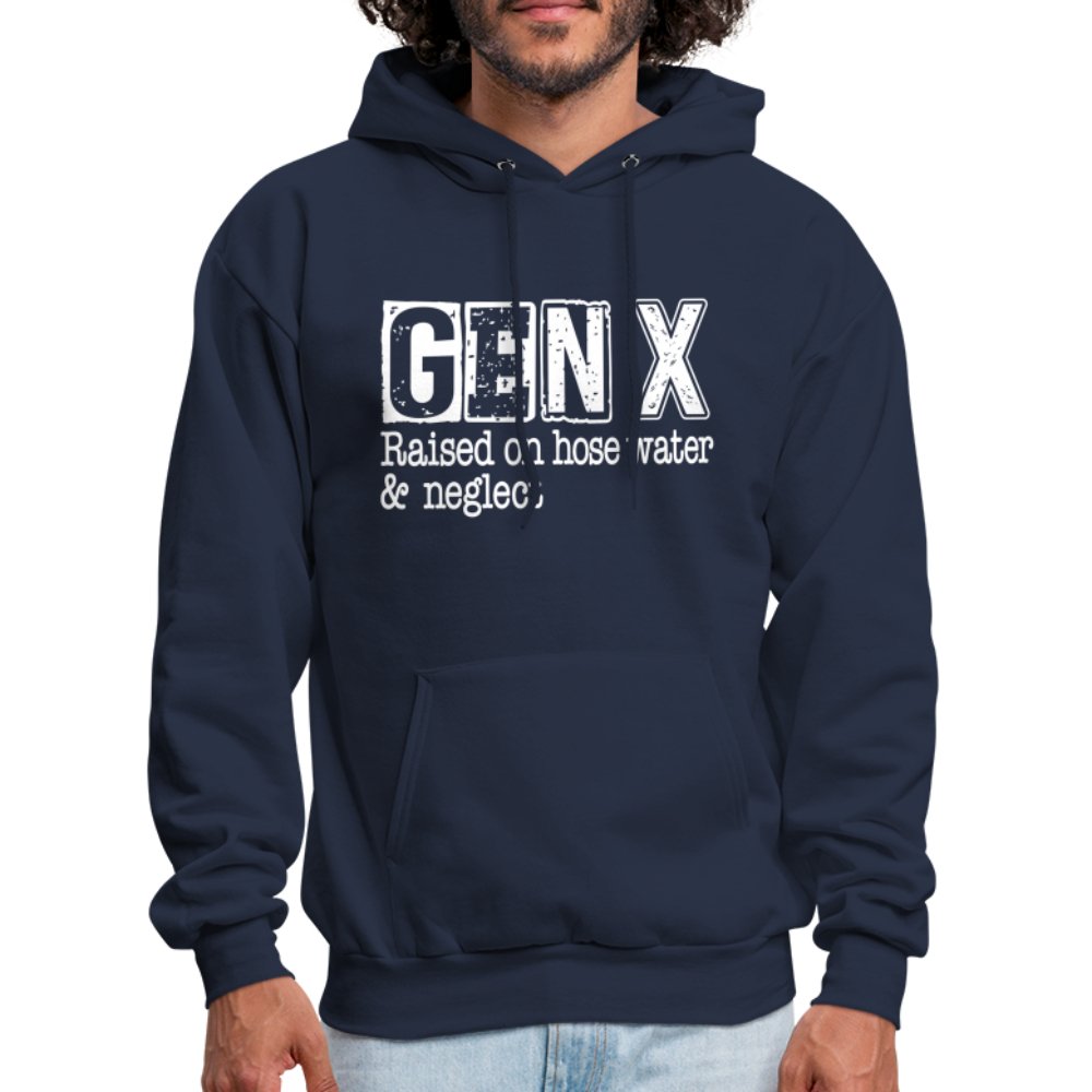 GEN X (Raised on hose water & neglect) Hoodie - option1# - Men's Hoodie | Hanes P170