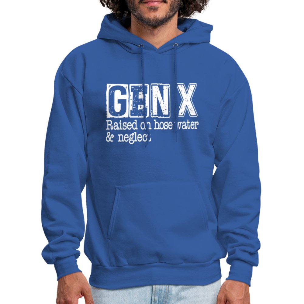 GEN X (Raised on hose water & neglect) Hoodie - option1# - Men's Hoodie | Hanes P170