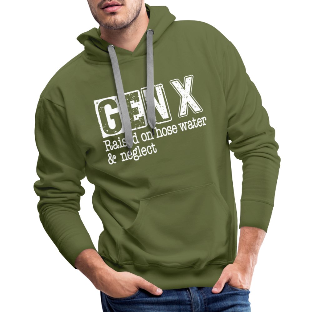 GEN X (Raised on hose water & neglect) Men’s Premium Hoodie - option1# - Men’s Premium Hoodie | Spreadshirt 20