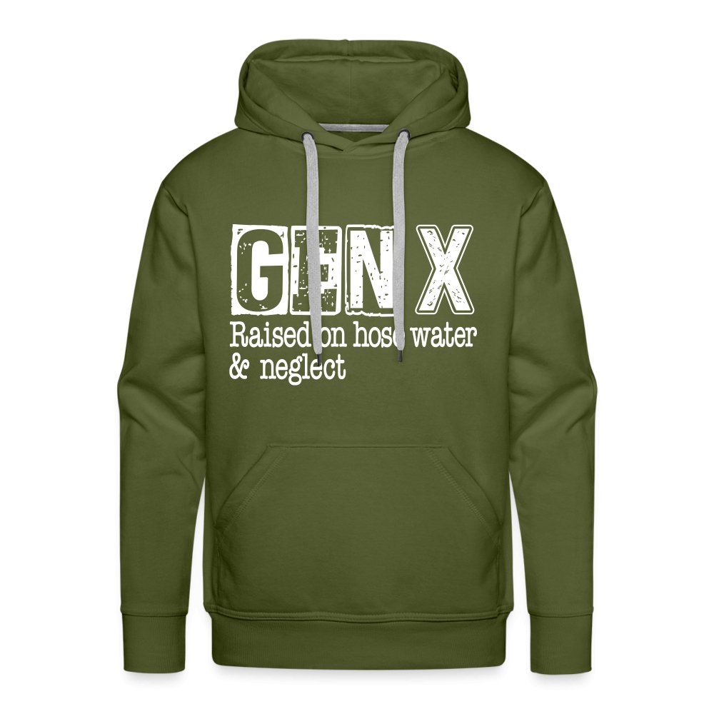 GEN X (Raised on hose water & neglect) Men’s Premium Hoodie - option1# - Men’s Premium Hoodie | Spreadshirt 20