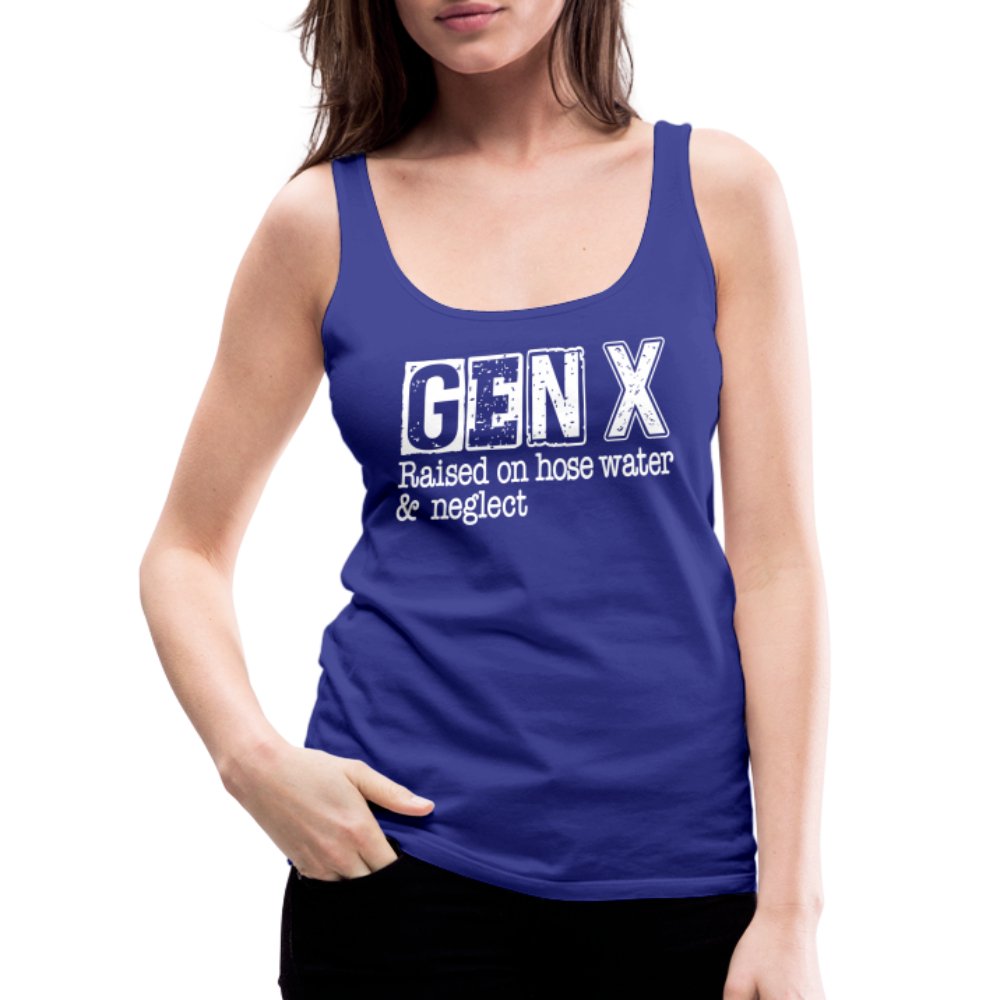 GEN X (Raised on hose water & neglect) Women’s Premium Tank Top - option1# - Women’s Premium Tank Top | Spreadshirt 917