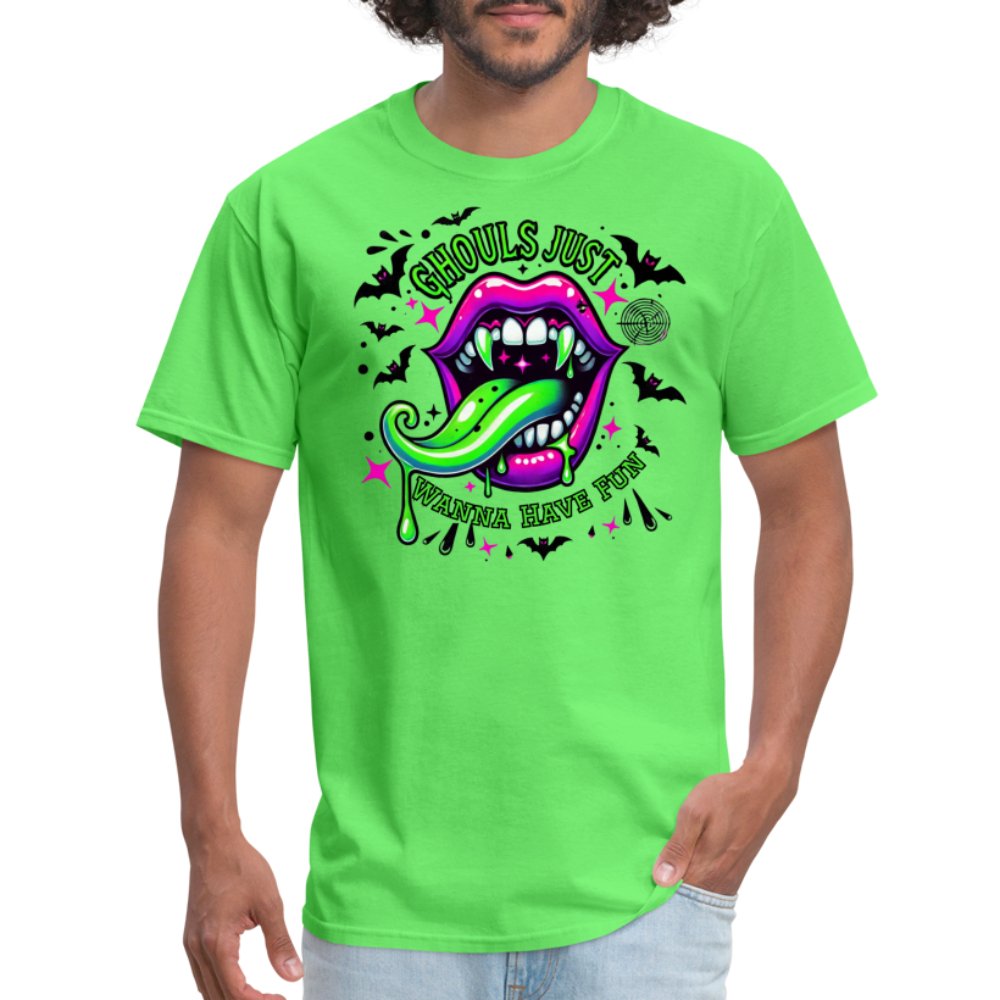 Ghouls Just Want to Have Fun T-Shirt - option1# - Unisex Classic T-Shirt | Fruit of the Loom 3930