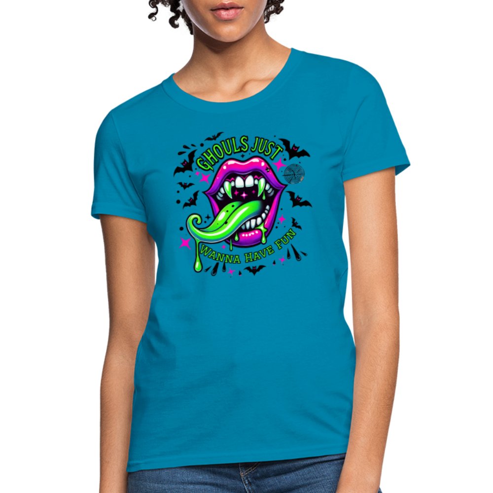 Ghouls Just Want to Have Fun Women's T-Shirt - option1# - Women's T-Shirt | Fruit of the Loom L3930R