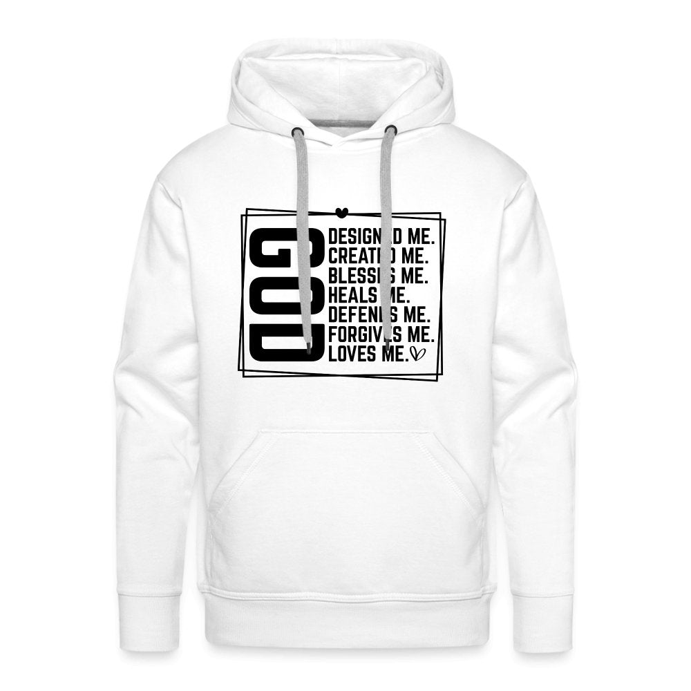 GOD Designed Me Men’s Premium Hoodie - red