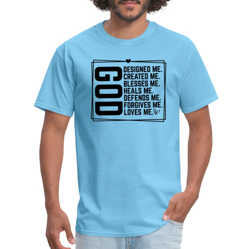 GOD Designed Me T-Shirt - aquatic blue