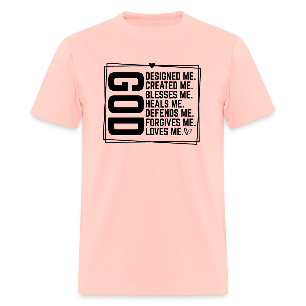 GOD Designed Me T-Shirt - blush pink