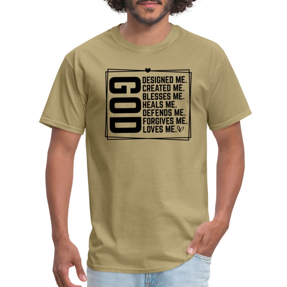 GOD Designed Me T-Shirt - khaki