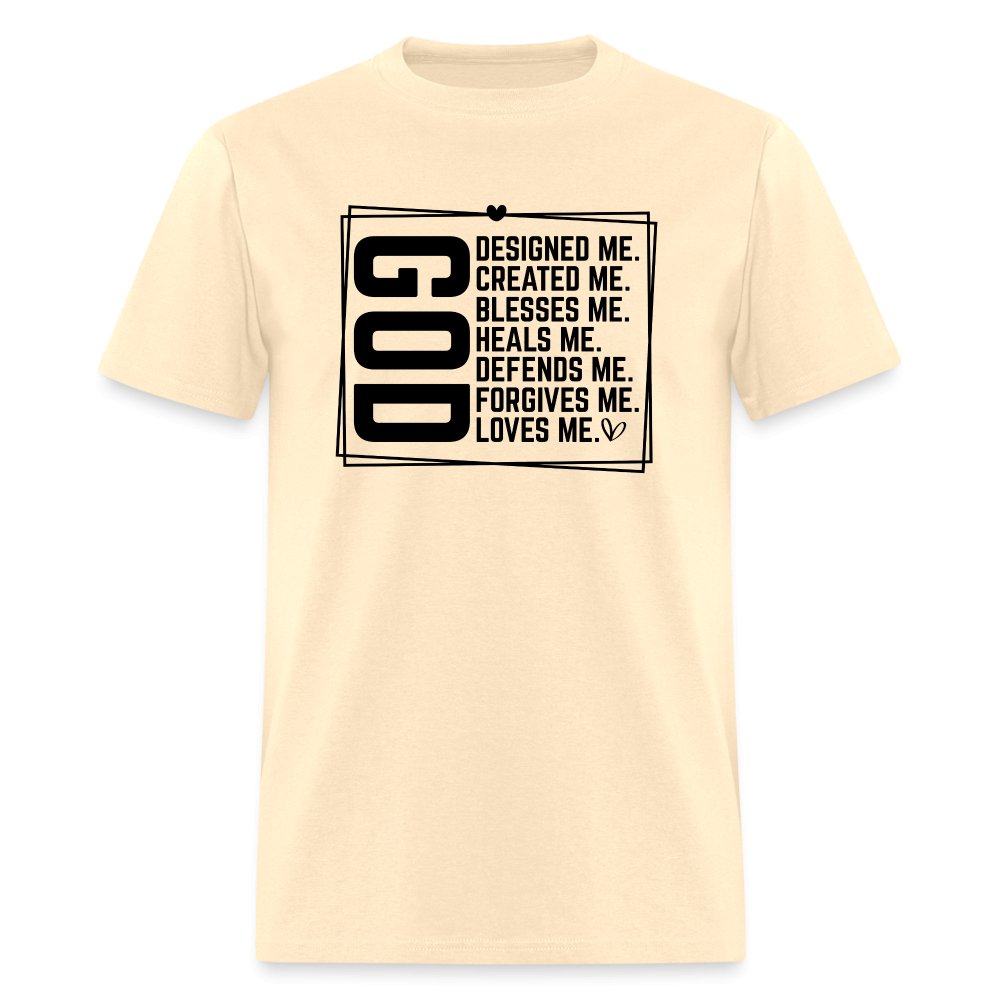 GOD Designed Me T-Shirt - natural