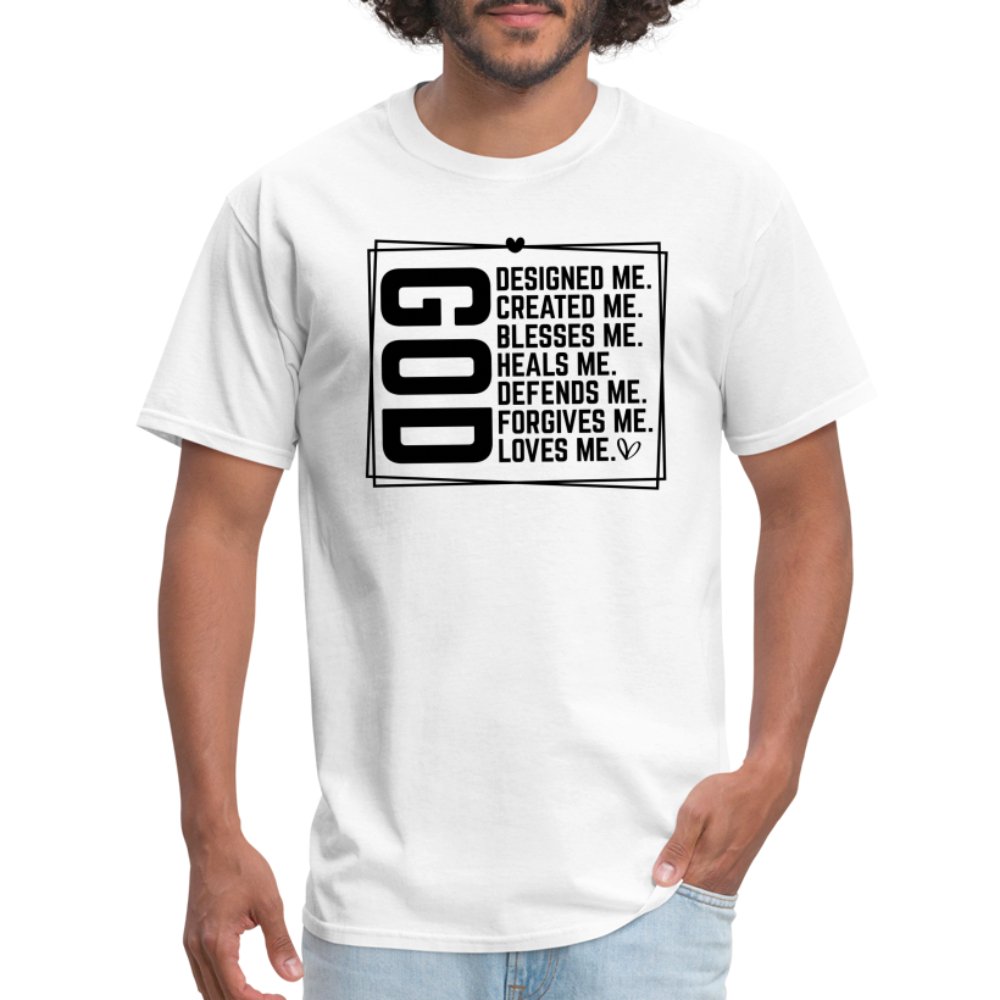 GOD Designed Me T-Shirt - white