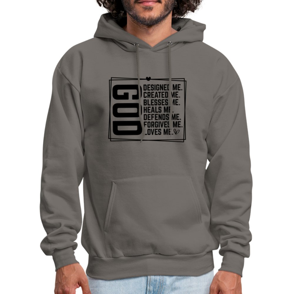 GOD Designed Me Unisex Hoodie - asphalt gray