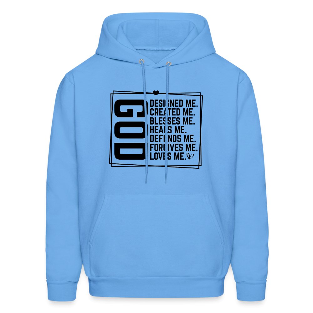 GOD Designed Me Unisex Hoodie - carolina blue