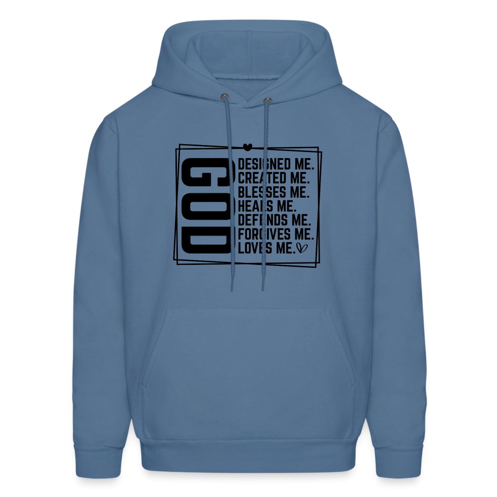 GOD Designed Me Unisex Hoodie - denim blue