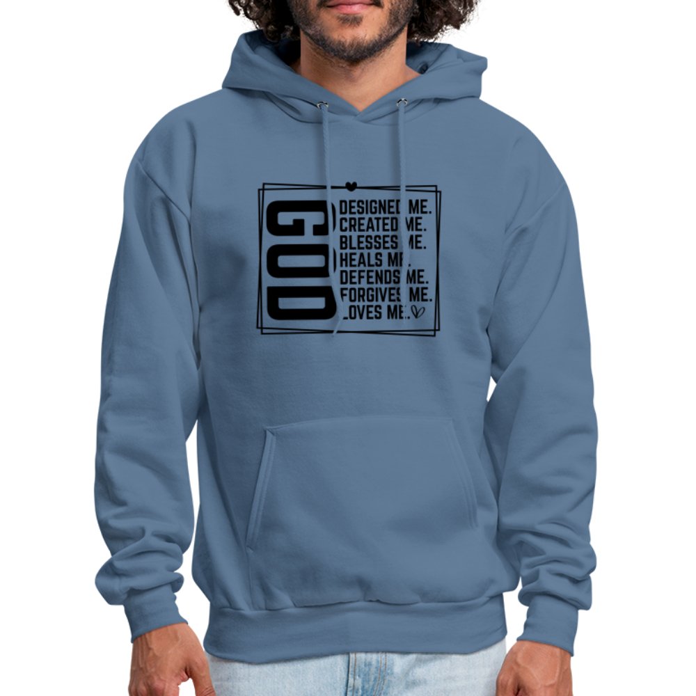 GOD Designed Me Unisex Hoodie - denim blue