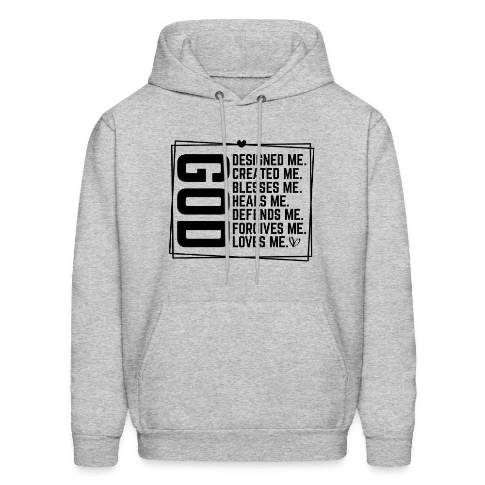 GOD Designed Me Unisex Hoodie - heather gray