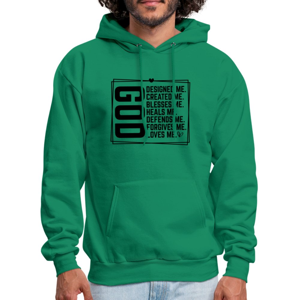 GOD Designed Me Unisex Hoodie - kelly green