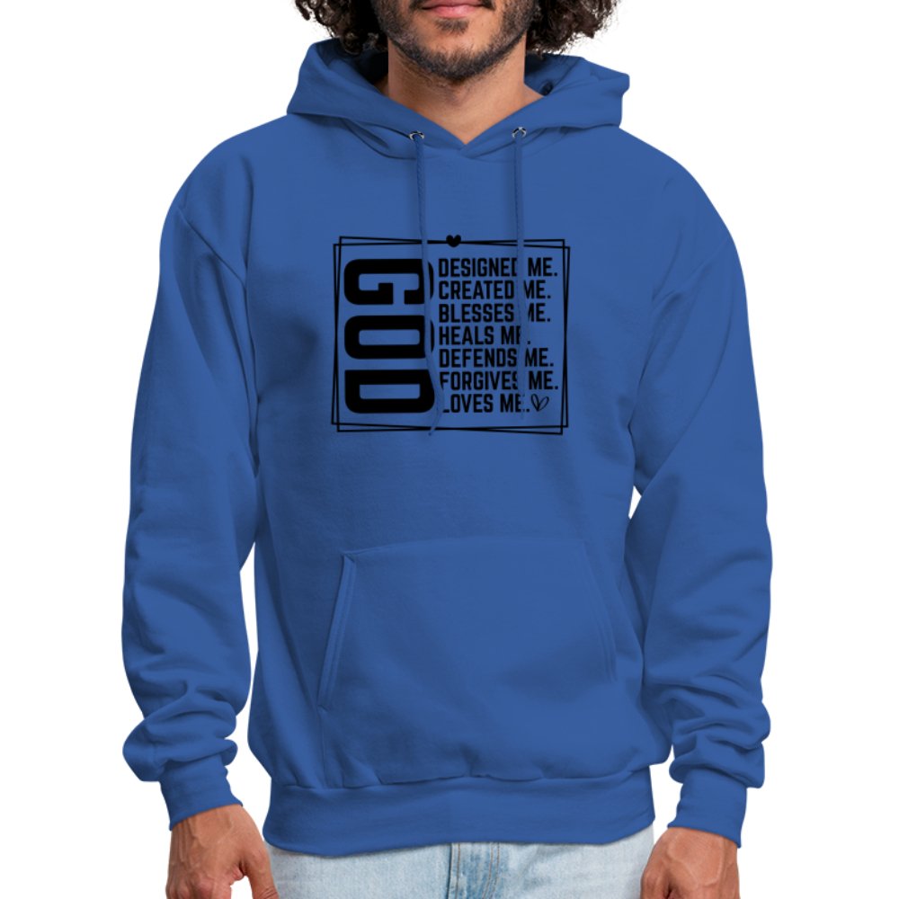 GOD Designed Me Unisex Hoodie - royal blue