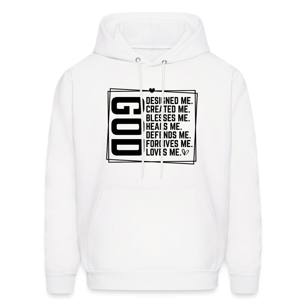 GOD Designed Me Unisex Hoodie - white