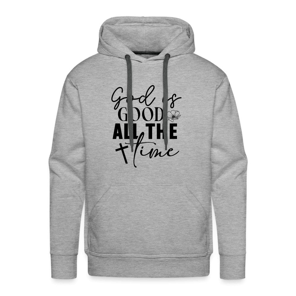 God is Good All The Time Men’s Premium Hoodie - heather grey