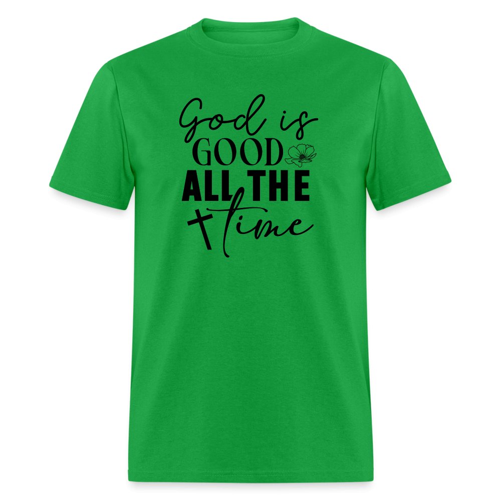 God is Good All The Time T-Shirt - bright green