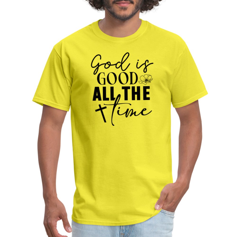 God is Good All The Time T-Shirt - yellow