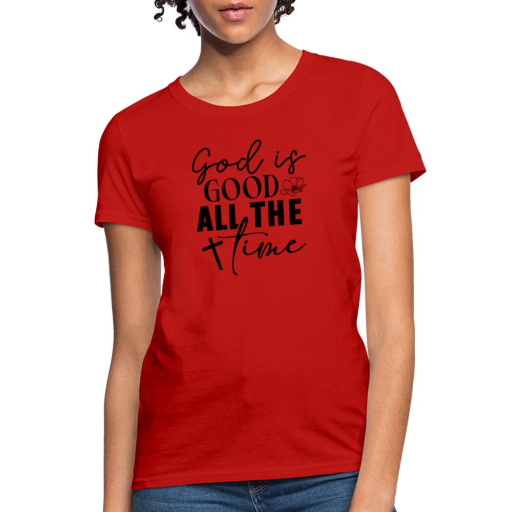 God is Good All The Time Women's T-Shirt - red