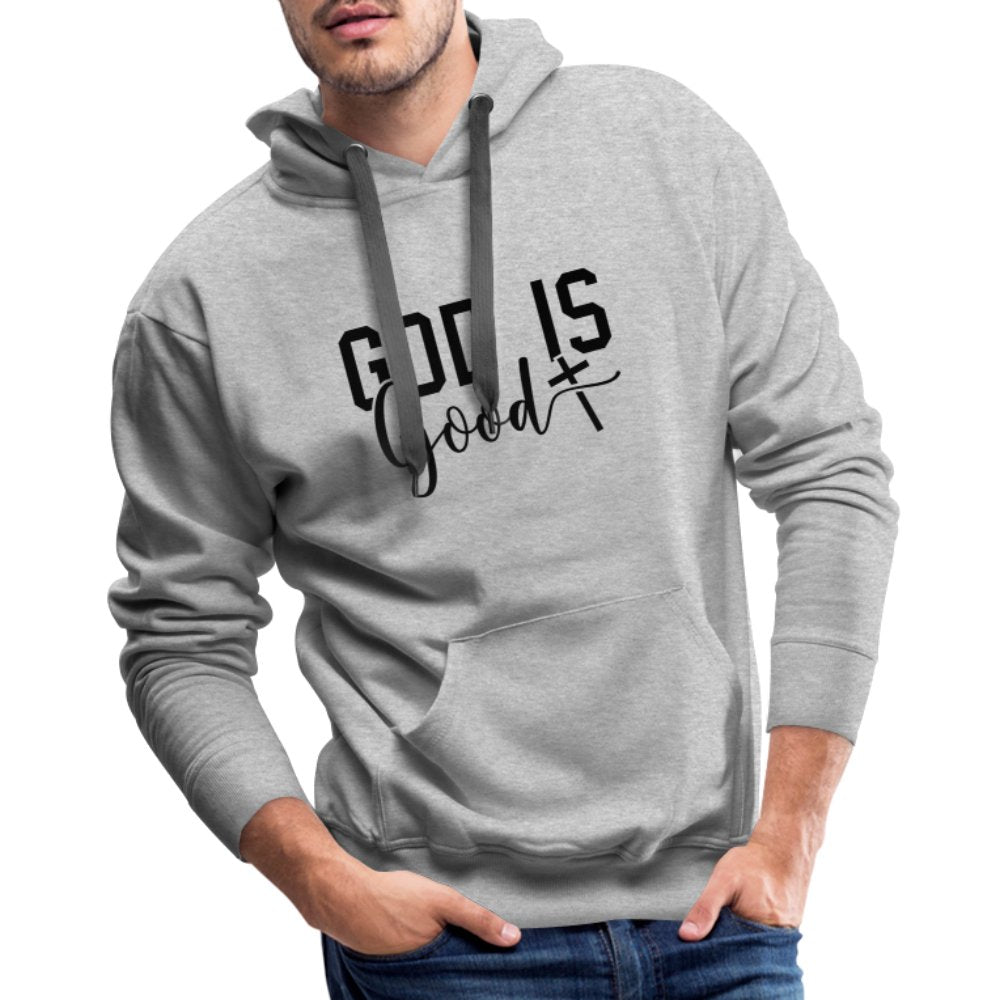 God is Good Men’s Premium Hoodie - heather grey