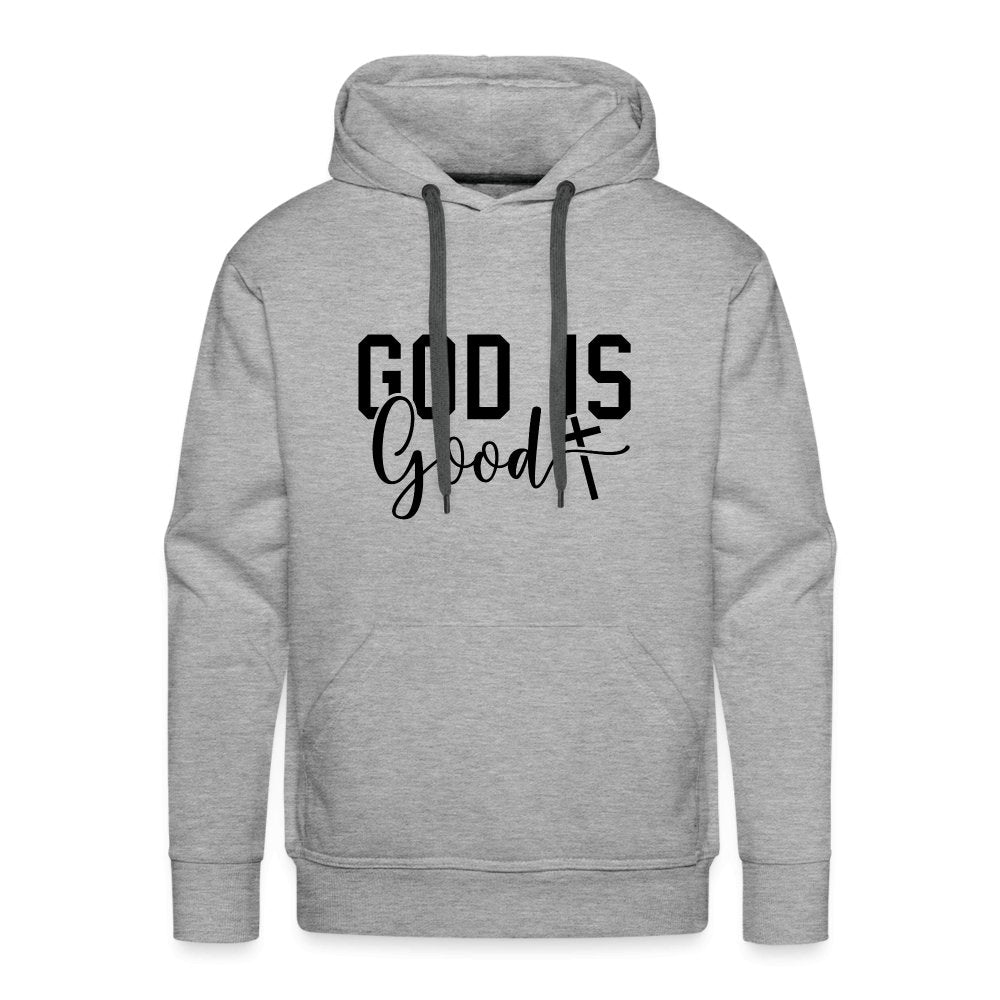 God is Good Men’s Premium Hoodie - heather grey