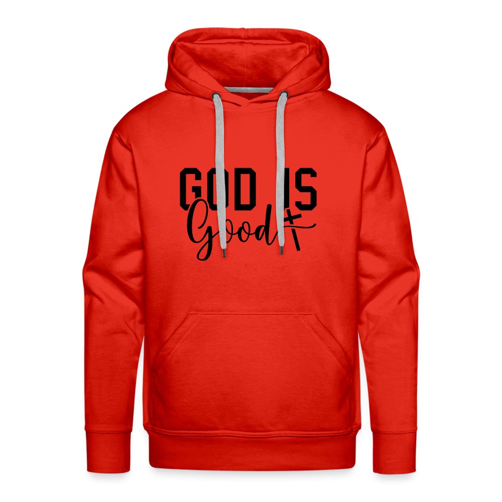 God is Good Men’s Premium Hoodie - red