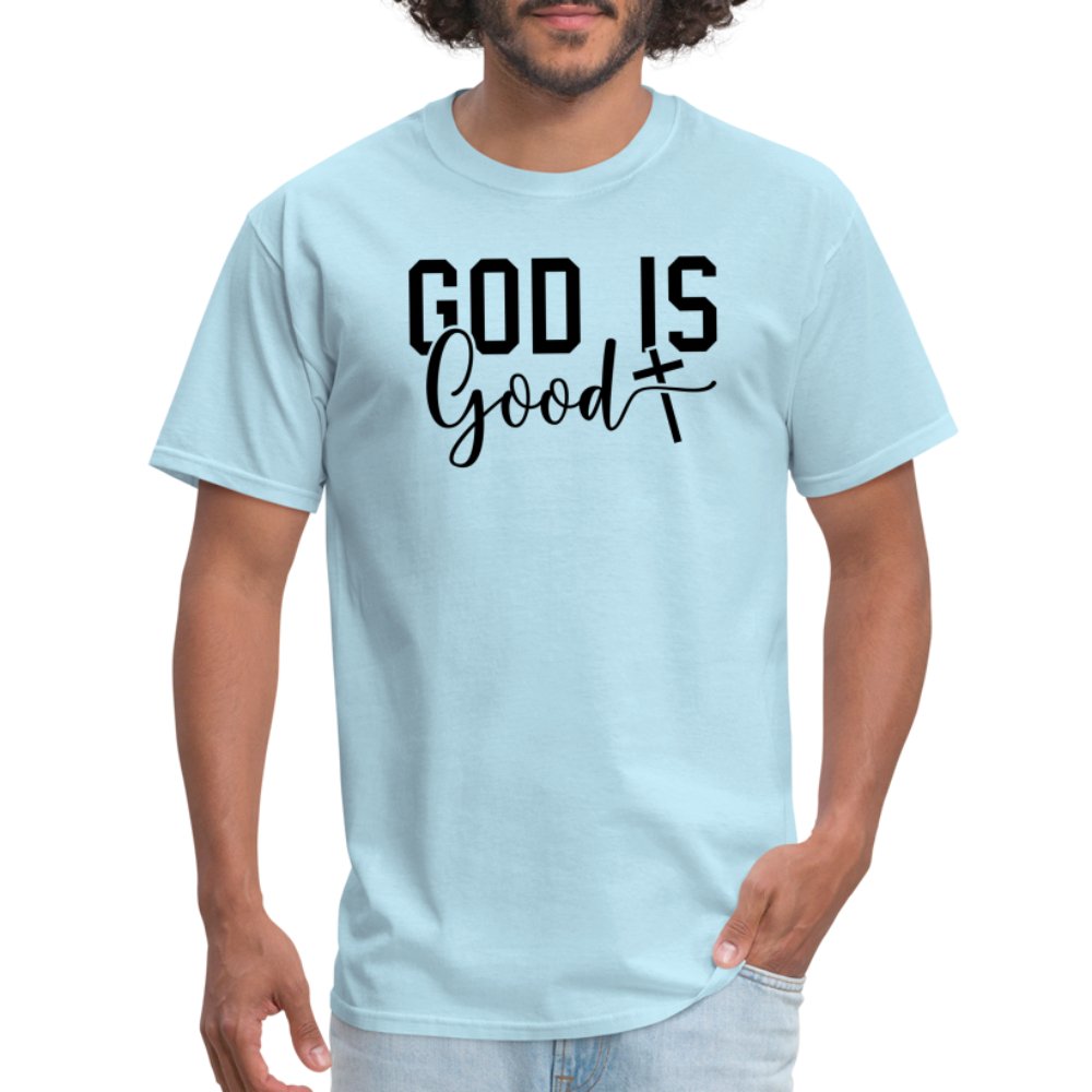 God is Good T-Shirt - powder blue