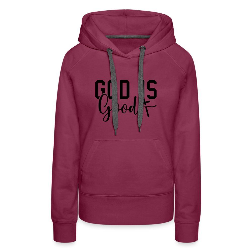 God is Good Women’s Premium Hoodie - burgundy