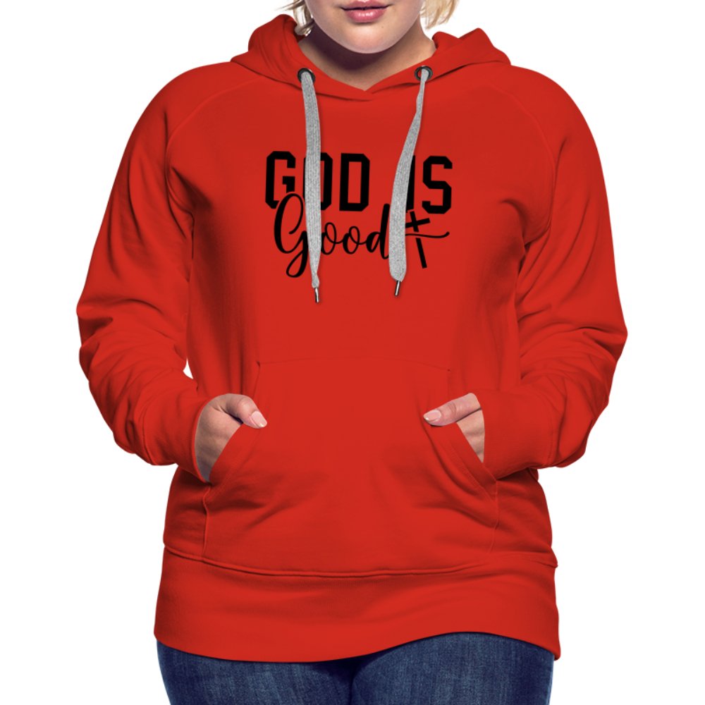 God is Good Women’s Premium Hoodie - red