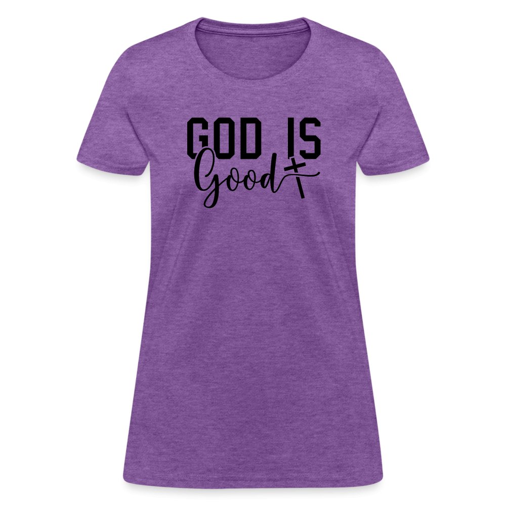 God is Good Women's T-Shirt - purple heather