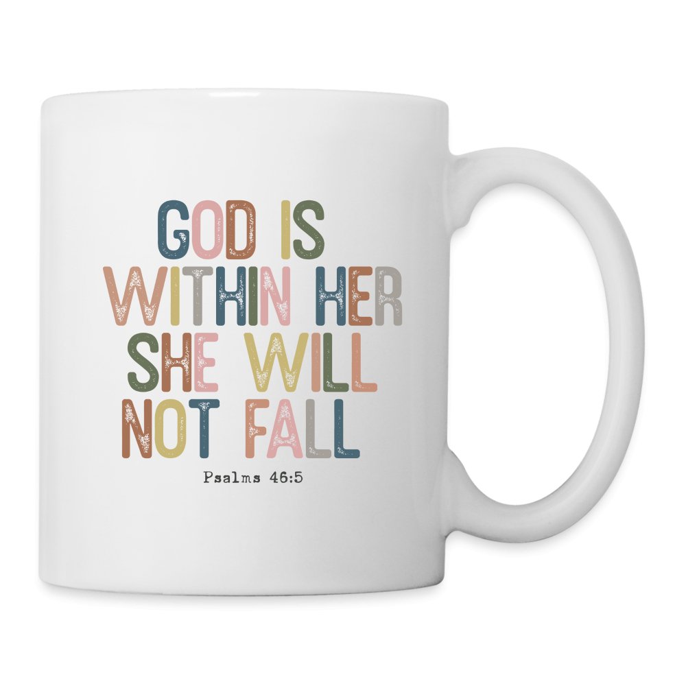 God is within Her She Will Not Fail (Psalms 46:5) Coffee Mug - option1# - Coffee/Tea Mug | BestSub B101AA