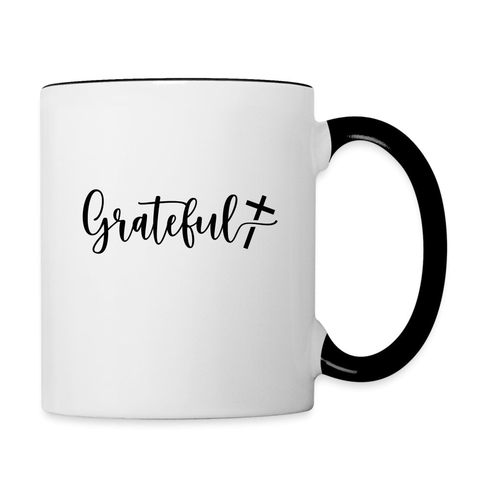 Grateful Coffee Mug - white/black