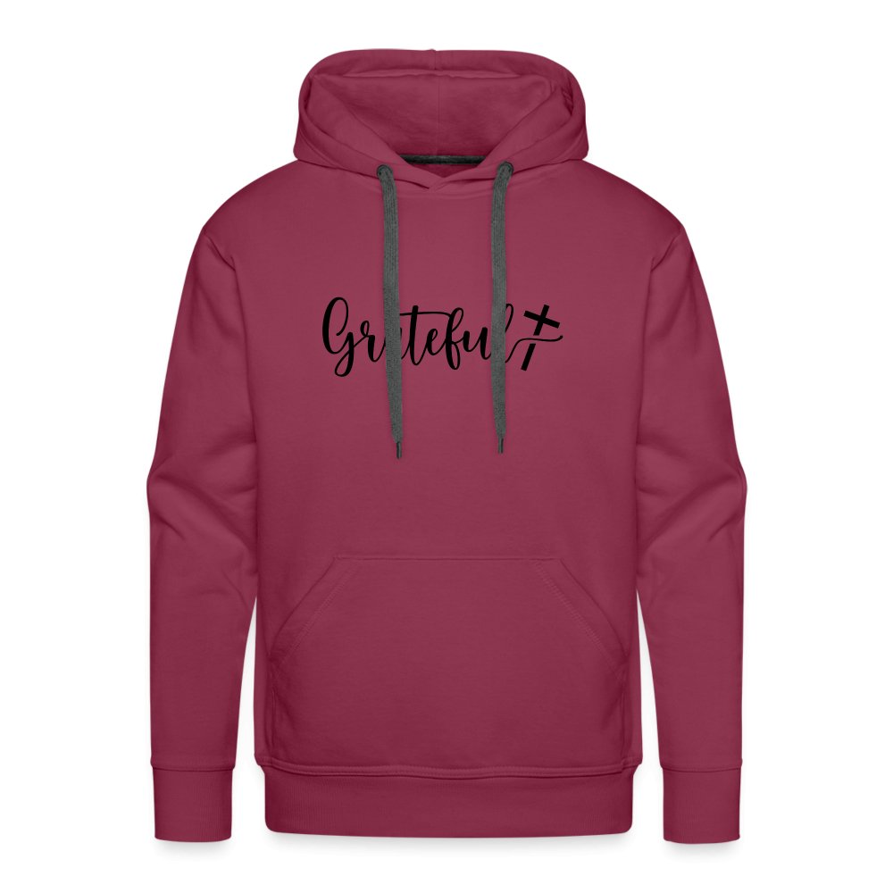 Grateful Men’s Premium Hoodie - burgundy