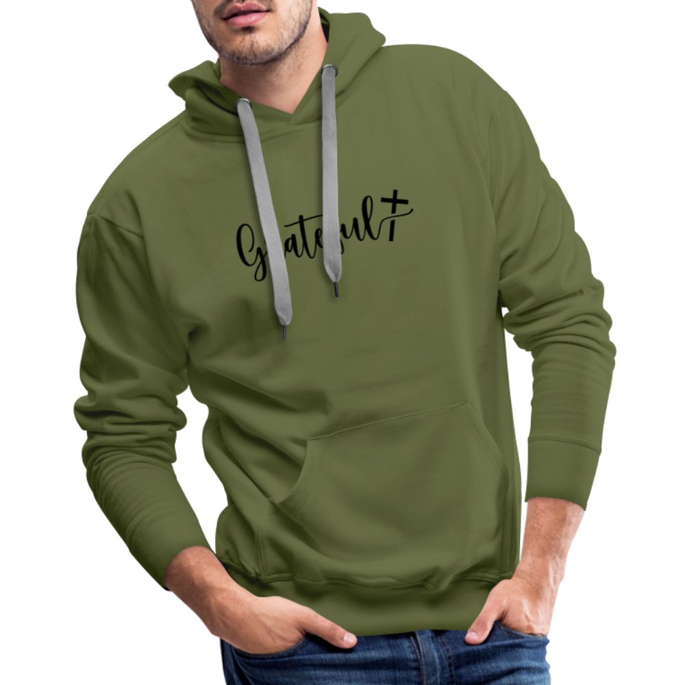 Grateful Men’s Premium Hoodie - olive green