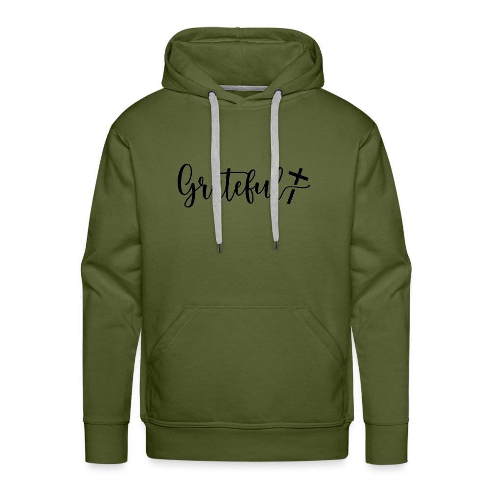 Grateful Men’s Premium Hoodie - olive green