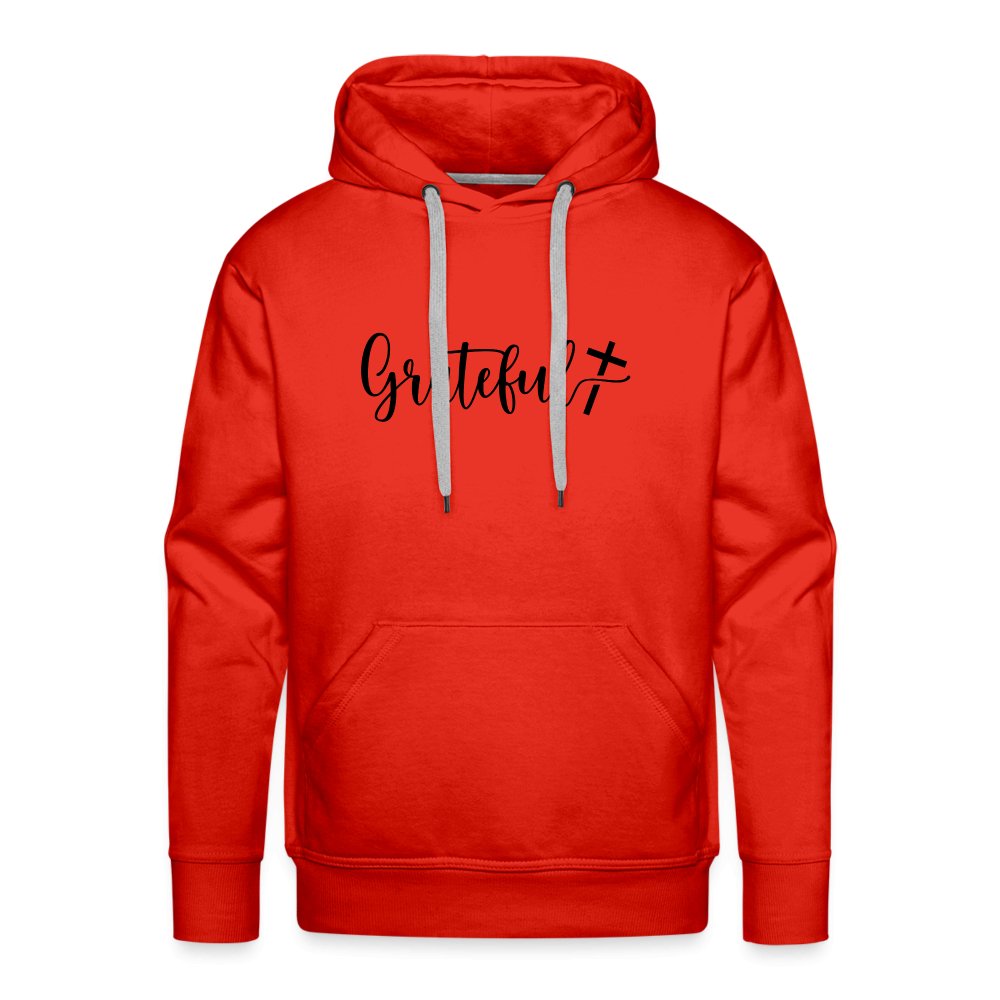 Grateful Men’s Premium Hoodie - red